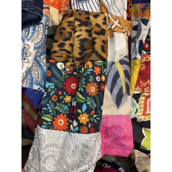 Artsy K. Small Collection Original Top/Blouse Patchwork Boho Zip Back Unique SEE - Picture 6 of 16